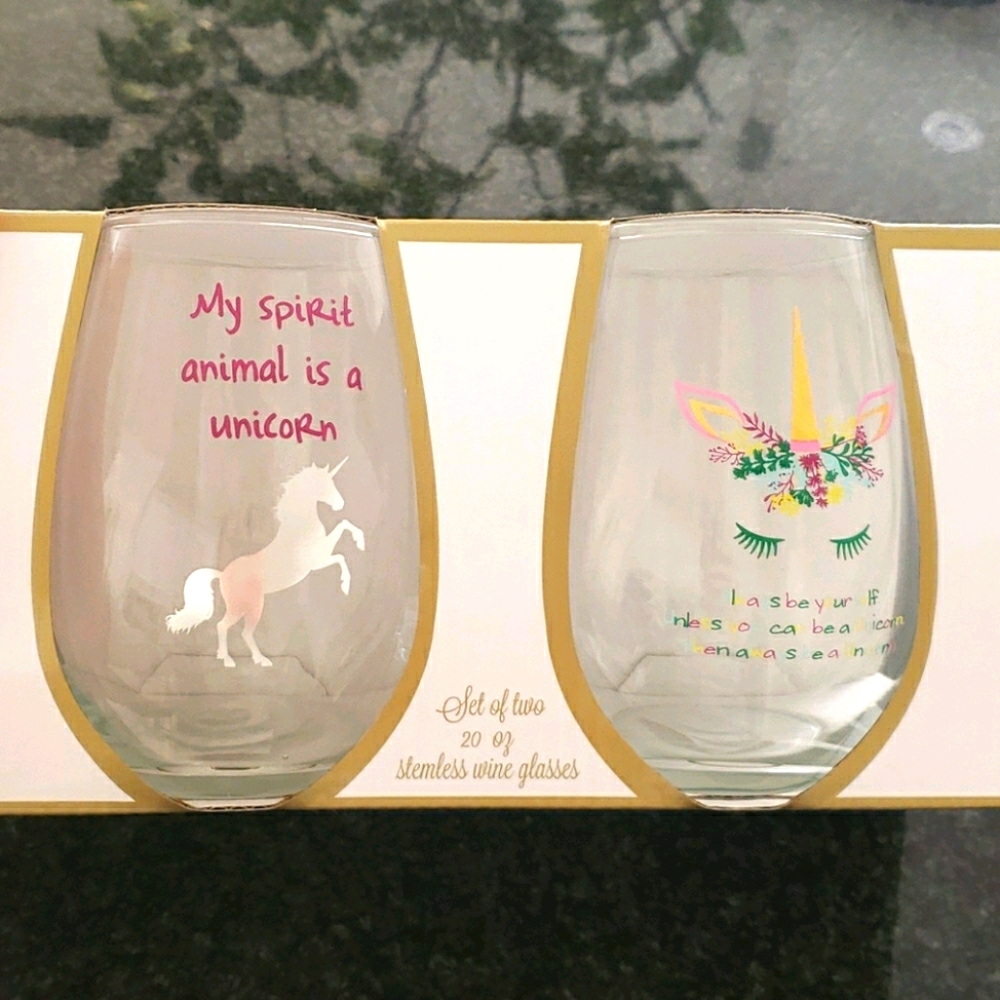 NWT Stemless Wine Glasses